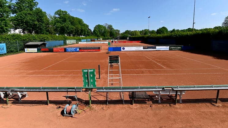 Tennis, Tennisplätze in Mülheim an der Ruhr wegen Coronavirus verwaist