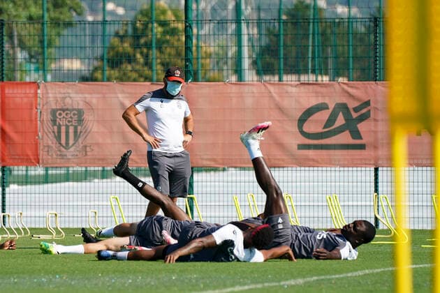 Fußball, OGC Nizza Training