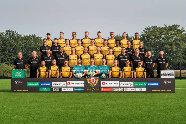 Fußball, 3. Liga, SG Dynamo Dresden Porträttermin 2020 2021