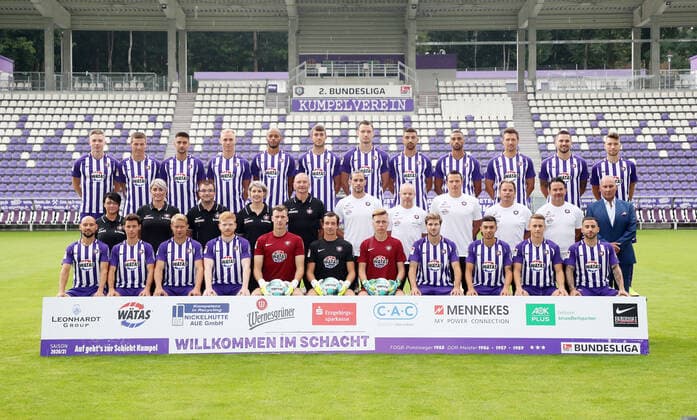 Fußball, 2. BL, FC Erzgebirge Aue Porträttermin 2020 2021