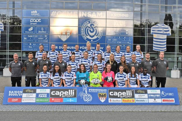 Fußball, Damen, BL, MSV Duisburg Porträttermin 2020 2021