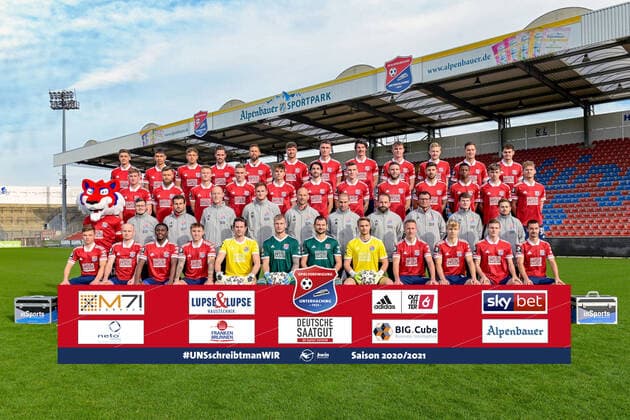 Fußball, 3. Liga, SpVgg Unterhaching Porträttermin 2020 2021