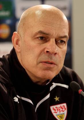 Fußball, Champions League, Pressekonferenz VfB Stuttgart mit neuem Trainer Christian Gross