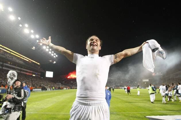 Fußball, Frankreich, Ligue 1, Olympique Marseille feiert die Meisterschaft