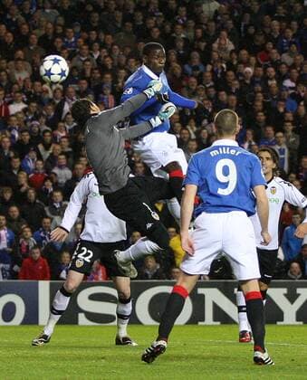 Fußball, Champions League, Glasgow Rangers - FC Valencia 1:1