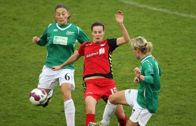 Frauenfußball, Champions League, FCR Duisburg - Fortuna Hjörring 4:2