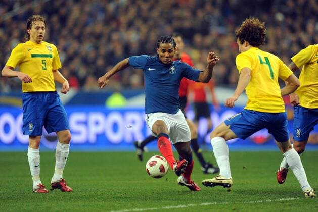 Fußball, Länderspiel, Frankreich - Brasilien 1:0