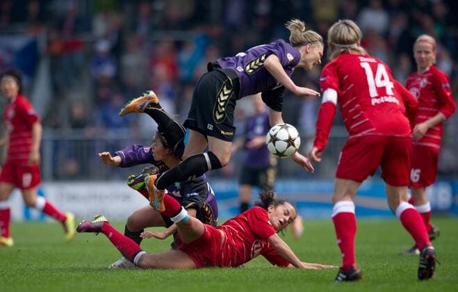 Frauenfußball, Champions League, Halbfinale, Turbine Potsdam - FCR Duisburg 1:0, Potsdam steht im Finale