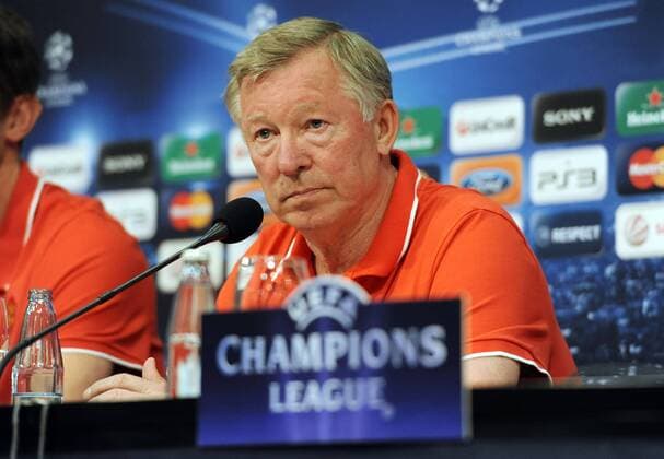 Fußball, Champions League, Pressekonferenz Manchester United