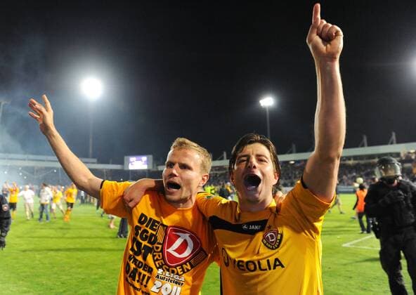Fussball, 2. Bundesliga, Relegationsspiel Osnabrueck - Dresden