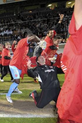 Fußball, Frankreich, Ligue 2, Dijon FCO feiert den Aufstieg in die Ligue 1