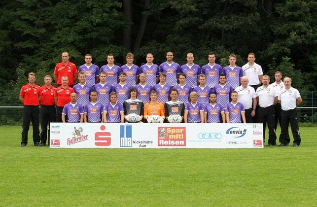 Fußball, 2. BL, Porträttermin Erzgebirge Aue