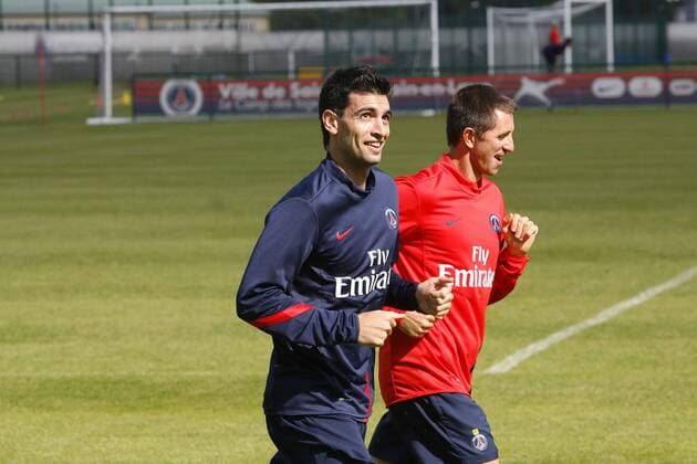 Fußball, Frankreich, Ligue 1, Training PSG mit Javier Pastore
