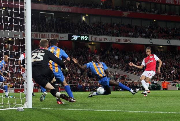 Fußball, England, Carling Cup, FC Arsenal - Shrewsbury Town 3:1