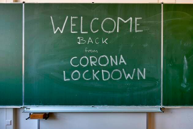 Coronavirus, Abstand halten, schrittweise Öffnung von Schulen