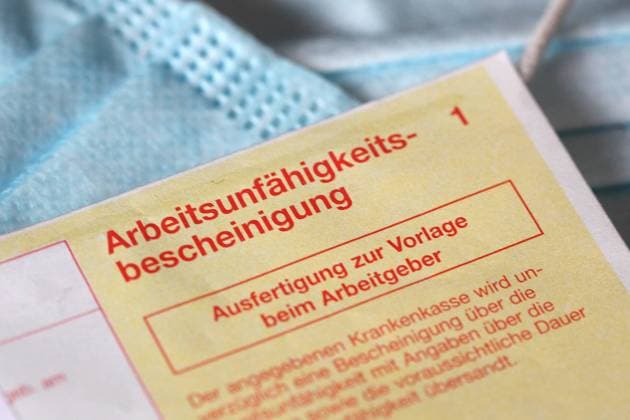 Zahl der Krankschreibungen gestiegen - mehr als im Pandemiejahr 2021
