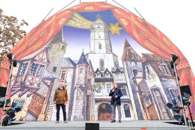 Sachsen, Adventskalender-Aktion in Radebeul