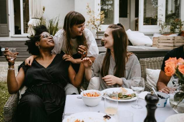Feierlichkeiten: Familie und Freunde