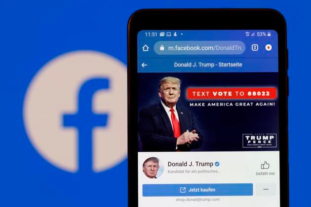Internet-Konzern Meta hebt Donald Trump Sperre für Facebook und Instagram auf - Archivbilder