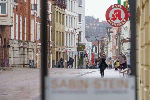 Coronavirus in Schleswig-Holstein, Eindrücke aus Flensburg