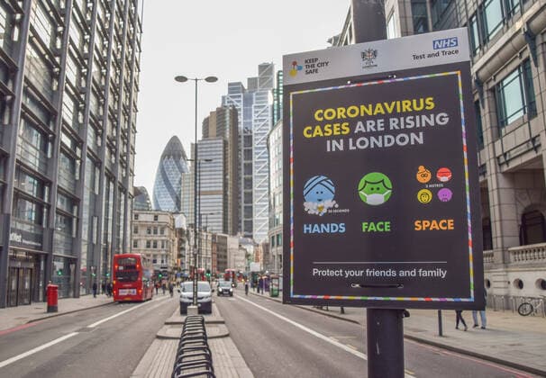 Coronavirus in Großbritannien, Eindrücke aus London