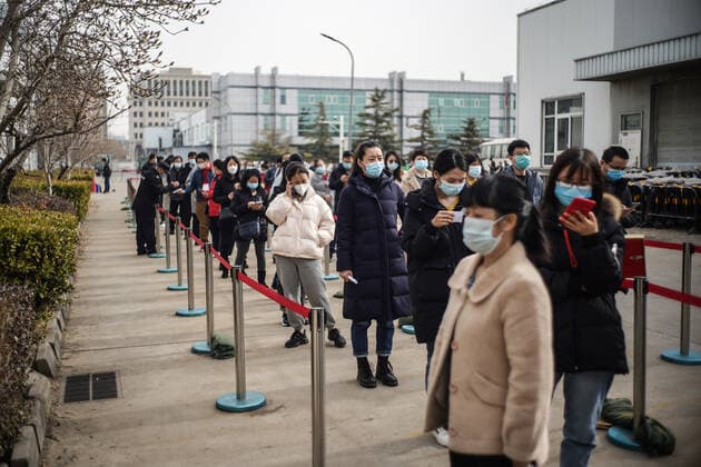 Coronavirus in China, Impfzentrum in Peking