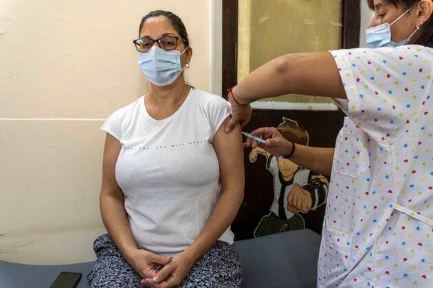 Coronavirus in Argentinien, Impfungen mit Sputnik V in Firmat, Santa Fe