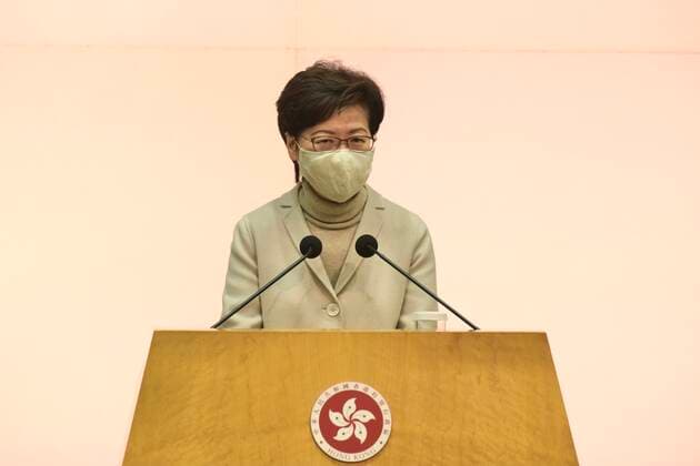 Coronavirus in Hongkong, Carrie Lam Pressekonferenz
