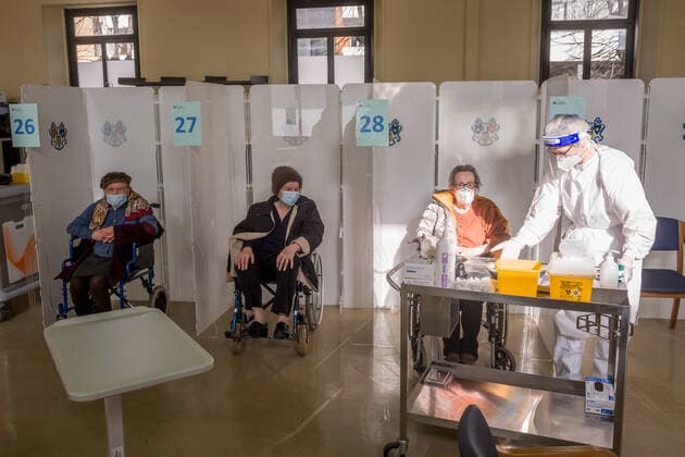 Coronavirus in Italien, Impfzentrum in Mailand