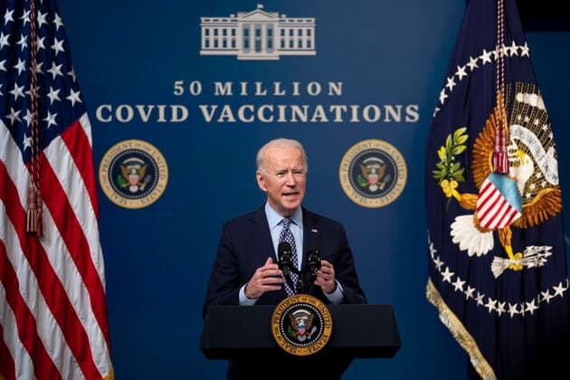 Coronavirus in den USA, Joe Biden Pressekonferenz in Washington