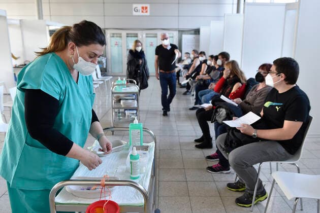 Coronavirus in Tschechien, Impfzentrum in Brno