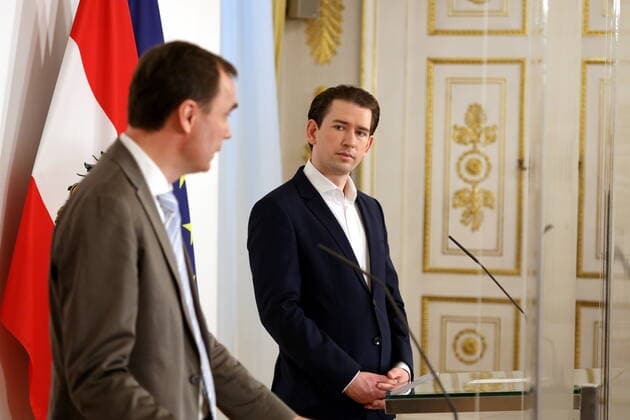 Coronavirus in Österreich, Sebastian Kurz Pressekonferenz in Wien