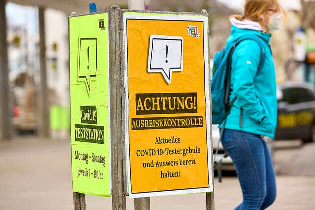 Coronavirus in Österreich, Eindrücke aus Wiener Neustadt