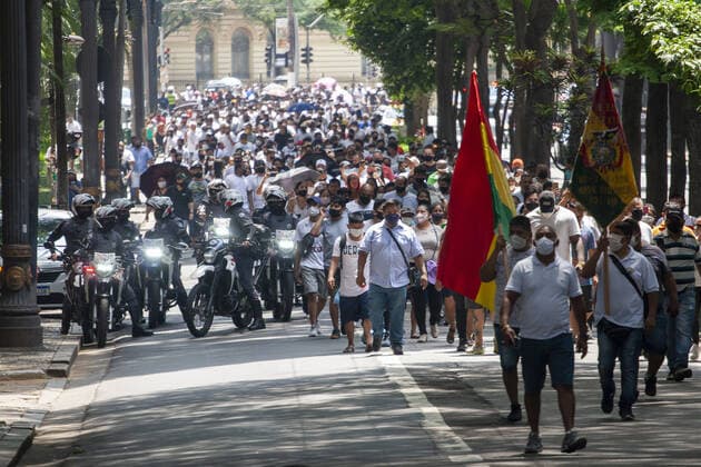 Coronavirus in Brasilien, Proteste gegen die Corona-Maßnahmen in Sao Paulo