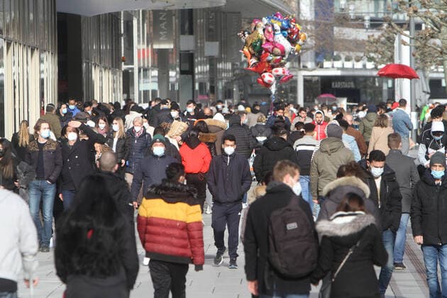Coronavirus in Hessenn, Eindrücke aus Frankfurt am Main