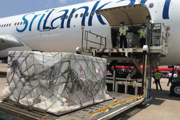 Coronavirus in Sri Lanka, Impfstoff in Colombo eingetroffen