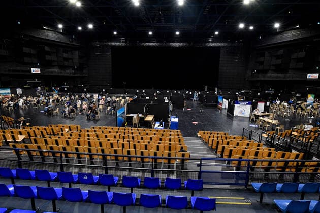 Coronavirus in Frankreich, Impfzentrum in Nizza