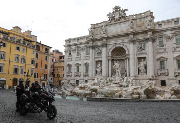 Coronavirus in Italien, Lockdown in Rom