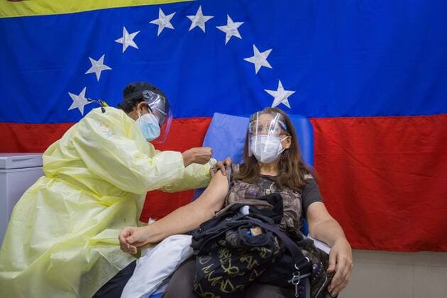 Coronavirus in Venezuela, Impfungen in Caracas
