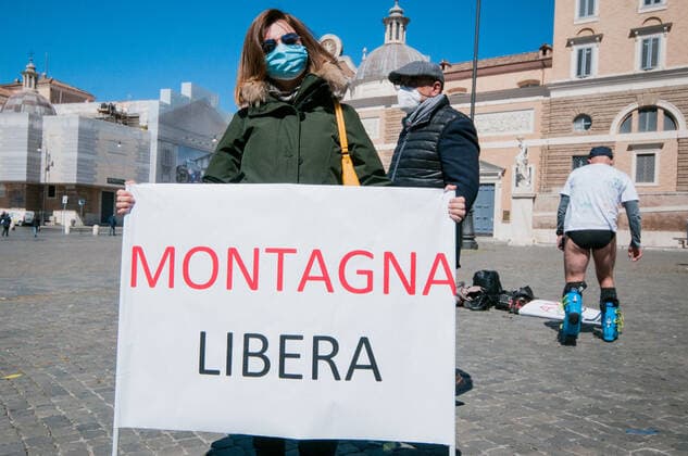 Coronavirus in Italien, Proteste gegen Corona-Maßnahmen in Rom