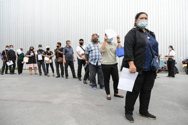 Coronavirus in Thailand, Teststation in Bangkok