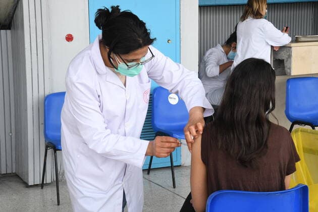 Coronavirus in Tunesien, Impfzentrum in Tunis