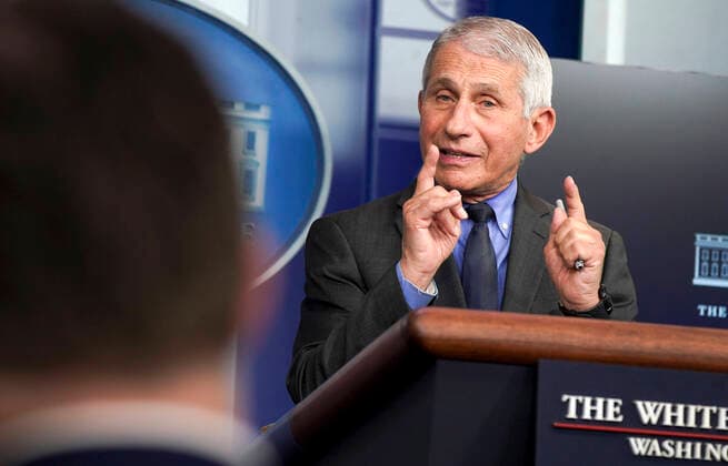 Coronavirus in den USA, Antonio Fauci Pressekonferenz in Washington DC