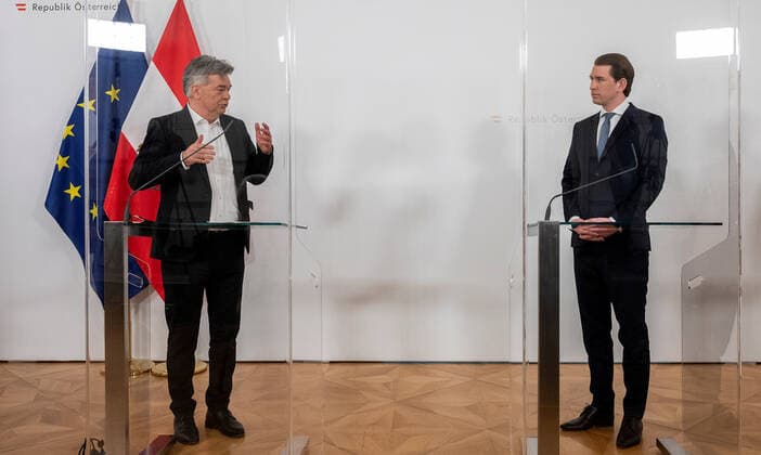 Coronavirus in Österreich, Pressekonferenz in Wien