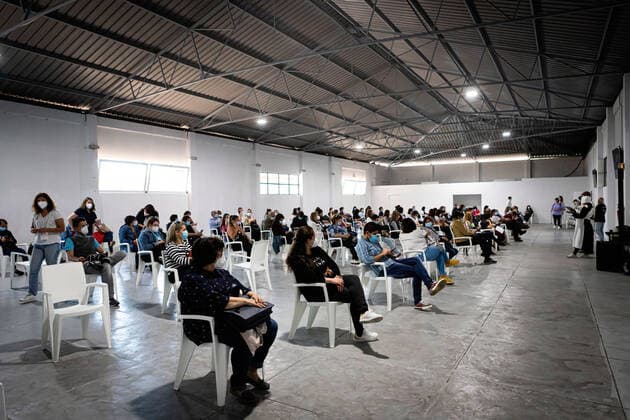 Coronavirus in Portugal, Impfzentrum in Matosinhos