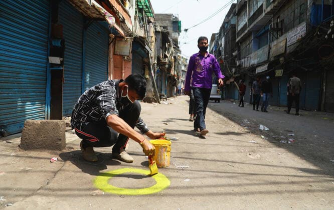 Coronavirus in Indien, Eindrücke aus Neu-Delhi