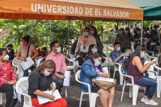 Coronavirus in El Salvador, Testzentrum in San Salvador