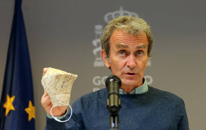 Coronavirus in Spanien, CCAES Direktor Fernando Simon Pressekonferenz in Madrid