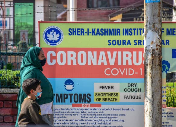 Coronavirus in Indien, Eindrücke aus Srinagar