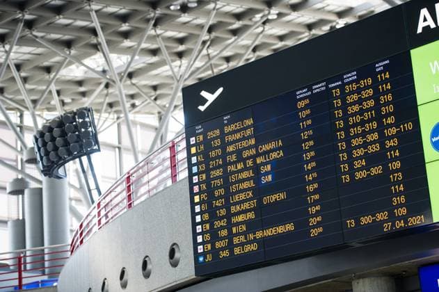 Coronavirus in Baden-Württemberg, Verwaister Flughafen in Stuttgart